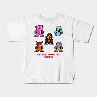 Cereal Monster Squad 8bit Pixel Art Kids T-Shirt